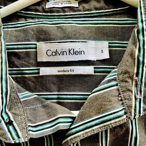 Calvin Klein modern fit stripped shirt